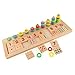 AnOs-Toys Colourful Montessori Teaching Tool Math Number Wood Board Preschool Toy Kid