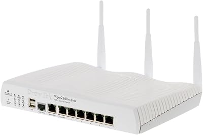 DrayTek Vigor 2860n+ Gigabit LAN Router 6-Port 2x USB VDSL2 Firewall WiFi