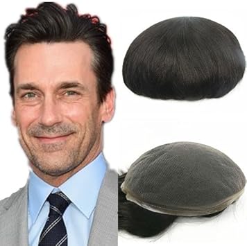 Toupee For Men N L W European Human Hair Mens Toupee With Soft