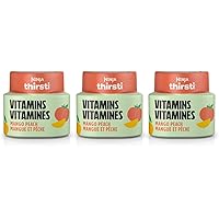 Ninja Thirsti VITAMINS Mango Peach Punch Flavoured Water Drops with Vitamins B3, B6, B12 and contain 0 calories*, 0 sugar* (*
