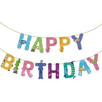 Buy Tropical Fish Birthday Banner Fishing Party Decorations