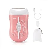 YHC Electric Razor for Women – Cordless Rechargeable Shaver for Legs, Underarms, and Bikini with Hypoallergenic Foil