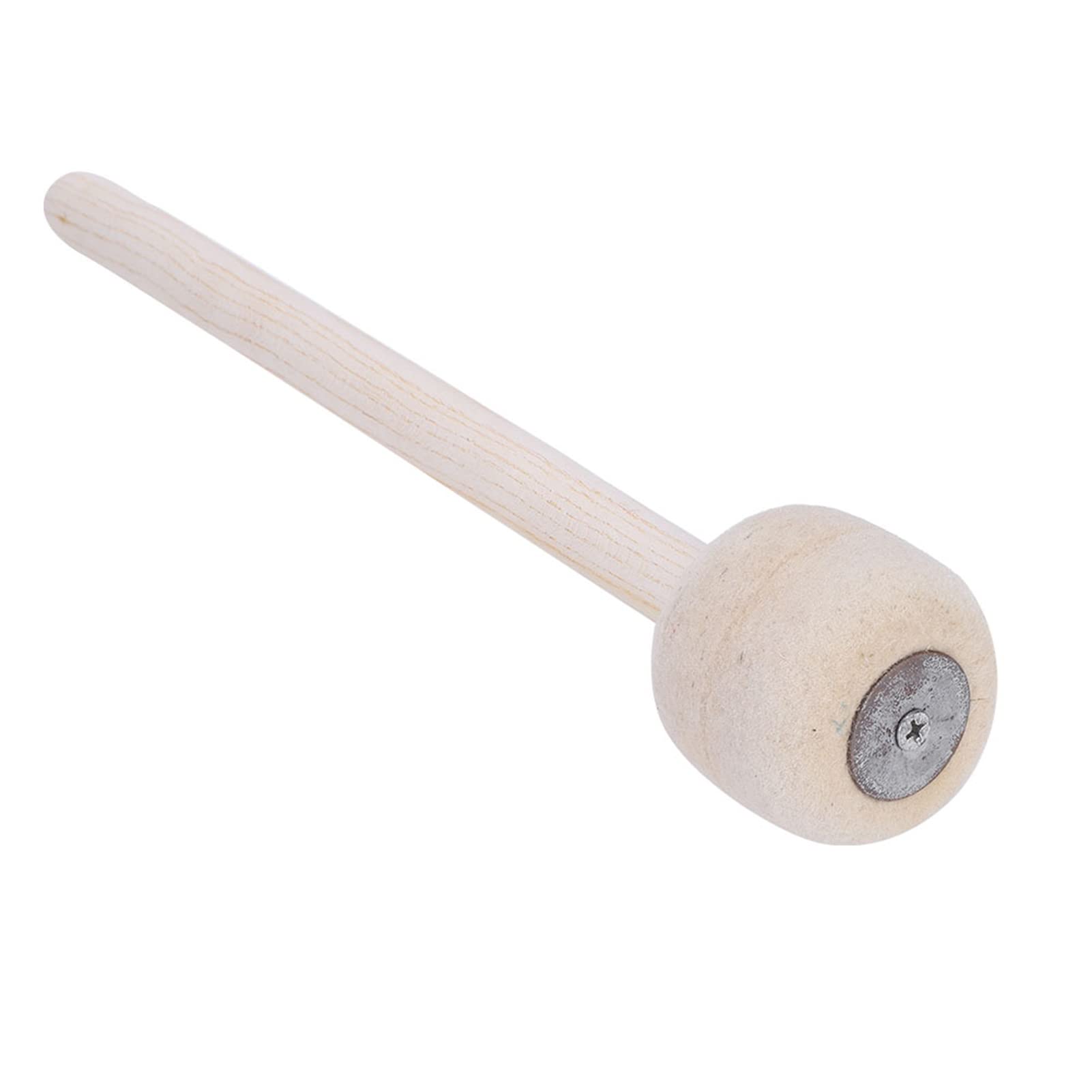 Drum Mallet Wool Felt Head Bass Drum Stick with Wooden Handle Hammer for Percussion Marching Band