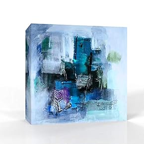 Wall26-Canvas Wall Art-Abstract Colorful Oil Painting-Giclee Painting Wall Bedroom Living House Decoration Home Art - 12x12 inches