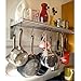 Set of 2 Ikea Grundtal Stainless Steel Kitchen Shelves with 15 S Hooks