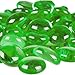 CYS EXCEL Green Glass Flat Marble Beads Gemstone Vase Fillers, 5.1 LBS, Approx. 7.5 Cups, Multiple Color Choices