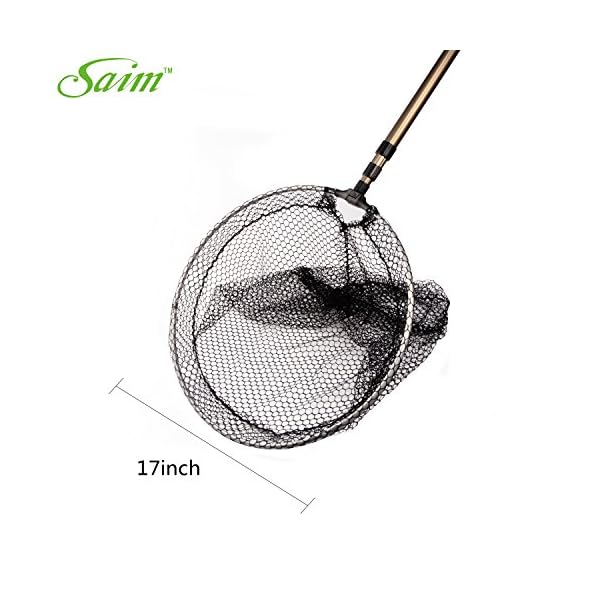 Saim-Fishing-Fish-Landing-Folding-Netting-Net-w-Extending-Telescoping-Pole-Handle