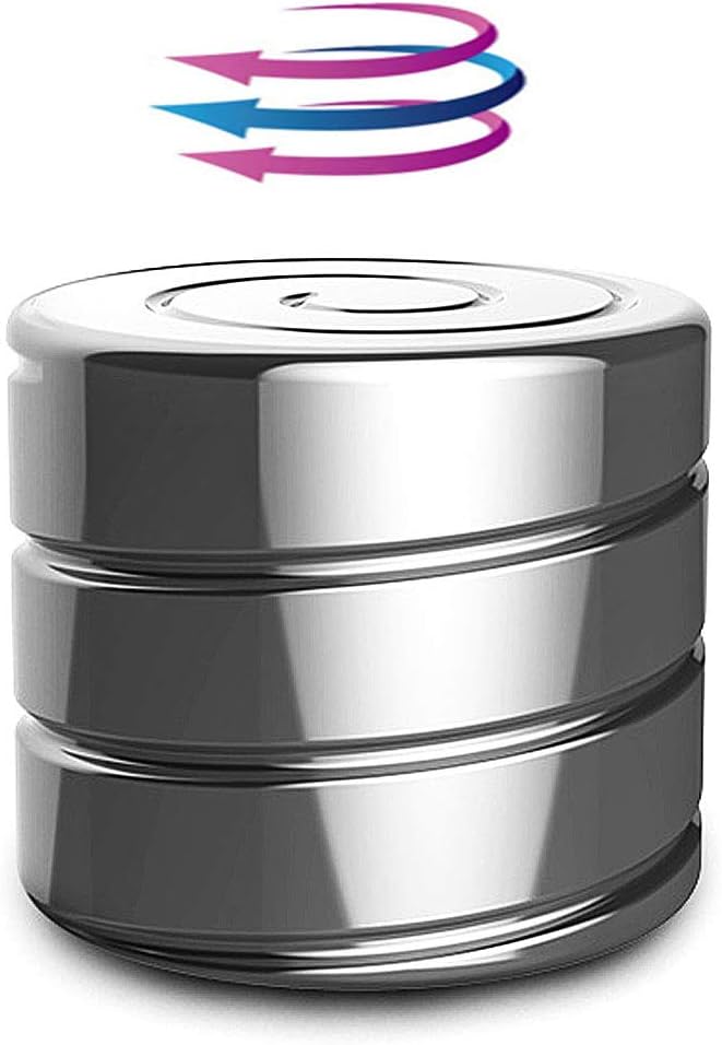 Desktop Spinning Top - Aluminium VORTECON Kinetic Spinning Desk Toy 40mm- Gifts for Adult Office Anxiety Relief Fidget Toys That Creates a Mind-Bending Optical Illusion of Continuously Flowing Helix