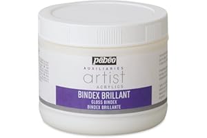 Pebeo Artist Acrylics Auxiliaries Gloss Bindex, 500-Milliliter