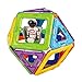 MAGFORMERS Space Wow 22 Pieces Rainbow Colors, Educational Magnetic Geometric Shapes Tiles Building STEM Toy Set Ages 3+