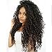 Clip in Human Hair Extensions Brazilian Jerry Curly African 3C 4A Natural Black Hair Extensions (16 inch, Jerry Curly)