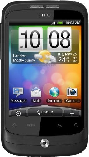 HTC Wildfire A3333 Unlocked GSM SmartPhone with Android OS, 5 MP Camera, Wi-Fi, and Touch Screen-International Version with No US Warranty (Black)