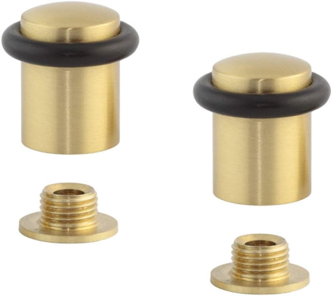 EVI, Matte Brass - Black Rubber, 20x29mm