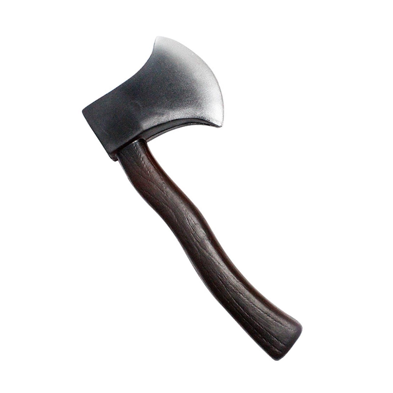 Photo 1 of 11" Foam Felling Axe Toy Cosplay Weapon, Prop Axes, Ideal for Costumes, Themed Parties, & Backyard Axe Throwing Games Brown