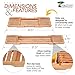 ToiletTree Products Adjustable 100% Natural Bamboo Wooden Bathtub Caddy with Extending Sides