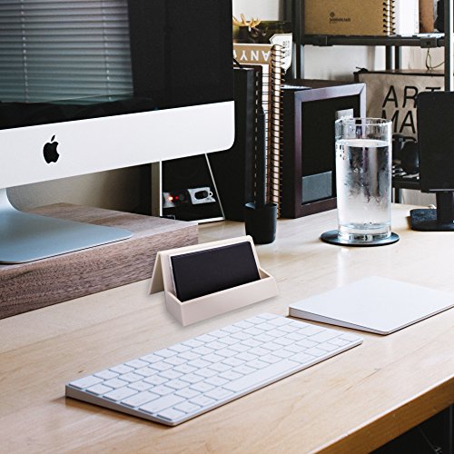 HR-International Business card holder Plastic Stand Organizer, Name Card Organizer Holds for Desk Office - Thumbnail 4