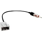 RicoRich Antenna Adapter 40-KI10 Compatible with Kia 07-Up, Black | Joins factory mast plug to aftermarket stereo, quick snap-in install, no wire cutting, maintains OEM reception