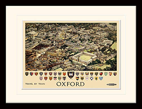 National Railway Museum Oxford University Coat of Arms by Fred Taylor Framed Print + Mount