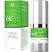 Best Eye Serum for Wrinkles, Fine Lines, Dark Circles, Puffiness, Bags, Hydrating Repair for Dry Skin and Loss of Elasticity, 75% ORGANIC INGREDIENTS with Hyaluronic Acid, Jojoba Oil, MSM, Peptides