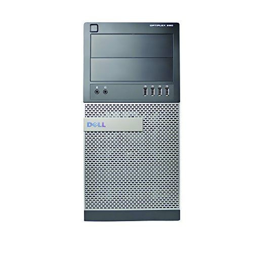 Dell 990 Tower, Core i5-2400 3.1GHz, 4GB RAM, 1TB Hard Drive, DVDRW, Windows 10 Pro 64bit (Renewed)