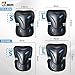 JBM Presents Special Multi Sport Protective Gear Knee Pads and Elbow Pads with Wrist Guards for Cycling, Skateboard, Scooter, BMX, Bike (Blue and Dark, Adult)