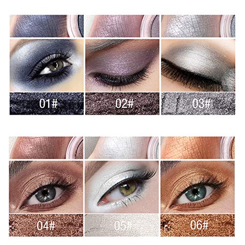 wewa98698 Waterproof Sweat Proof Eyeshadow Powder Liquid Eyeliner Primer Set Eye Makeup for Women - 4