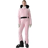 MOUS ONE Womens Ski Suit One Piece Snowsuit Slim Insulated Jumpsuit Warm Waterproof Outdoor Sports Outerwear