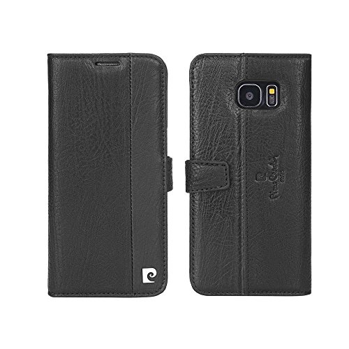 Capa Samsung Galaxy S7 Edge Pierre Cardin Couro Flip Cover Preto