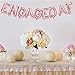 Engaged AF Balloons Rose Gold | Engaged AF Foil Letter Balloons Banner | Engagement Party Decorations Rose Gold | Engagement Party Supplies | 16inch