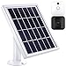 Solar Panel Compatible with Blink XT XT2 Outdoor/Indoor Security Camera and an Adjustable Mount, 12 Feet/ 3.6 m Cable, Supply Power Continuously by Solar Panel (White)