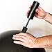 Exercise Ball - Professional Grade Anti-Burst Fitness, Balance Ball for Pilates, Yoga, Birthing, Stability Gym Workout Training and Physical Therapy (Black, 75 cm)
