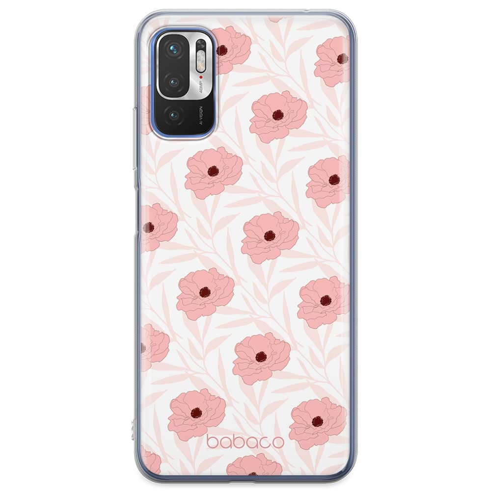 ERT GROUP mobile phone case for Xiaomi REDMI NOTE 10 5G / POCO M3 PRO original and officially Licensed Babaco pattern Flowers 017 optimally adapted to the shape of the mobile phone, case made of TPU
