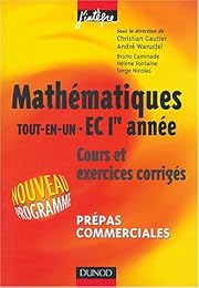 Mathématiques, EC 1re année