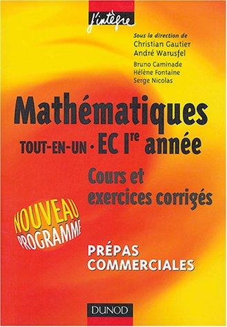 Mathématiques, EC 1re année