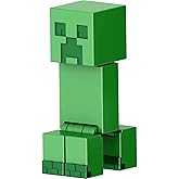 Mattel Minecraft Toys, Creeper Action Figure with Flint &amp; Steel Accessories, Collectible Toy in 3.25-inch Scale