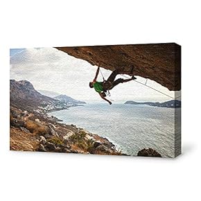 Canvas Wall Art for Living Room,Bedroom Home Artwork Paintings Rock Climbing Ready to Hang - 12x18 inches