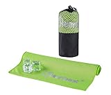 Cooling Towel by Gobi Cool.Special Bamboo Charcoal microfibres turn instantly Ice cold when wet,Innovative cooling elements for Instant relief from heat.Use for sports,fitness and everyday use