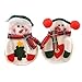OliaDesign SNOWMAN 8 Piece Christmas Dinner Flatware Holder, White