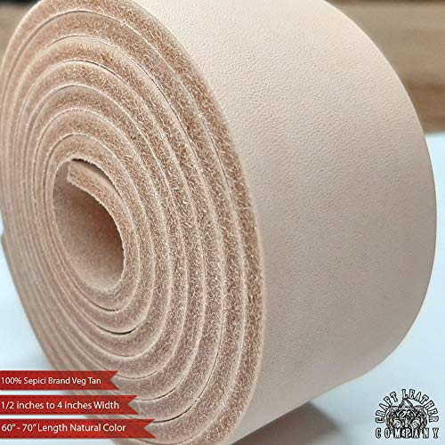 Sepici Leather Strap Natural 1/2" Inch To 4" Wide, 60-70 Inches Long (Heavy Weight) (2") : Buy Online At Best Price In KSA - Souq Is Now