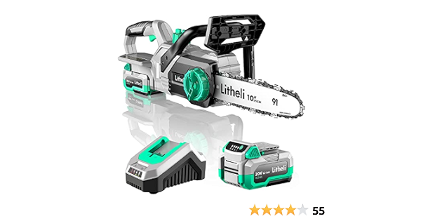 Litheli 20V Cordless Battery Chain saw 