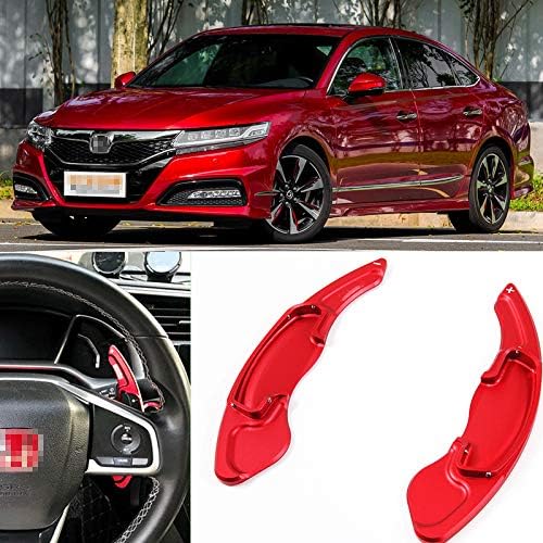ZHOUMOBP 2pcs Steering Wheel Aluminum Shift Paddle Shifter Extension,for Honda SPIRIOR 2015-2018 Civic 2018 Car-Styling