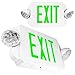 eTopLighting 6 Packs of LED Green Exit Sign Emergency Light Combo with Battery Back-Up, EL2BG-6