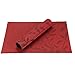 Top Finel Dinning Table Placemats for Kitchen Table Set of 4 Vinyl Woven Place Mats Heat Resistant Wipeable Placemat for Holiday, Red
