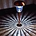8pcs-Pack White/Blue Dual LED Copper Finish Solar Lights Outdoor Sogrand Solar Pathway Lights Solar Landscape Lighting Solar Path Lights Solar Garden Lights