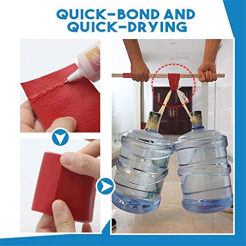 MiMiey Textilkleber Fix, Stoffkleber, Bügelfester Textilkleber Textilkleber, Schnell Trocknend und Hitzebeständig Nähkleber Fast Tack Kein Nähen zum Ausbessern von Kleidung (1)