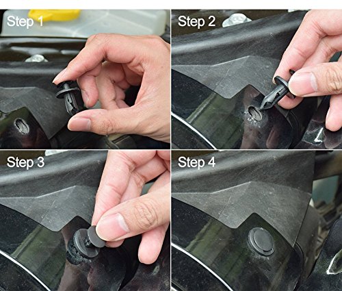240PCS Bumper Retainer Clips Car Plastic Rivets Fasteners Push Retainer Kit Most Popular Sizes Auto Push Pin Rivets Set -Door Trim Panel Fender Clips for GM Ford Toyota Honda Chrysler