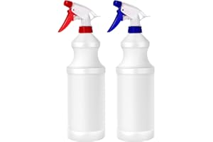 Spray Bottles Plastic Spraying Water Bottle 1000ml Empty Spray Bottle Cleaning with Adjustable Nozzle Trigger Sprayer for Hou