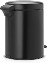 Brabantia Newicon Pedal Bin 5 L Matt Black with Inner Bucket view 3