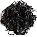 CAISHA Hairpiece Hair Wrap Heat-resistant Synthetic Fibres Curly Messy Updo Black Brown HW22