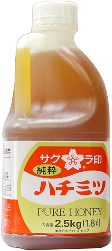 Amazon 業務用 加藤美蜂園本舗 サクラ印 純粋 はちみつ 2 5kg ホワイトキャップ 蜂蜜 加藤美蜂園本舗 はちみつ 通販